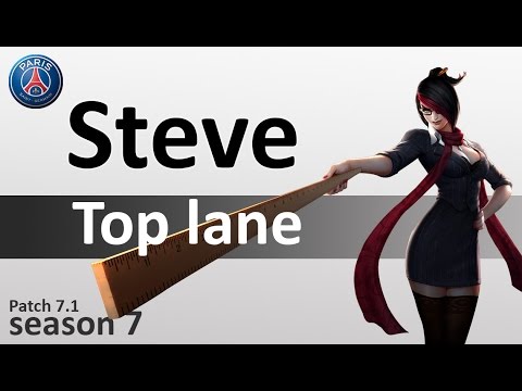 PSG Steve : Fiora vs Singed | Top lane | EUW LOL | Patch 7.1 | season7