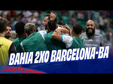 Gols e lances de Bahia x Barcelona de Ilhéus