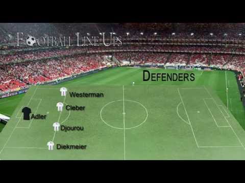 Hamburger SV 0-1 Hertha (Hamburger Starting Lineup) Bundesliga 2014/2015