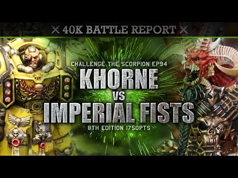 Khorne vs Imperial Fists Warhammer 40K Battle Report 8th Edition CTS94 1750pts SHOW YOURSELF..DEMON!