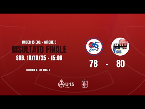 Highlights Milano3 - Varese Basketball U15 Eccellenza 