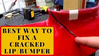 How to fix a cracked car lip/bumper Rebuild part 5