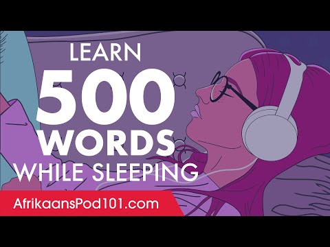 Afrikaans Conversation: Learn while you Sleep with 500 words