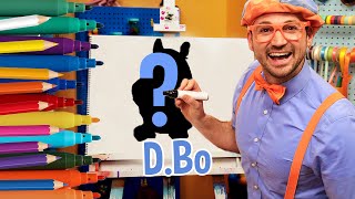 How To Draw D. BO + More | Draw with Blippi! | Kids Art Videos | Drawing Tutorial