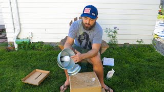 Sauna Trailer Step 37: Magic Lightbulb + Barn Light Fixture