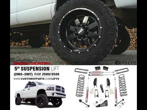 5" Rough Country Lift Kit for Dodge Ram 2500/3500 (03'-07')