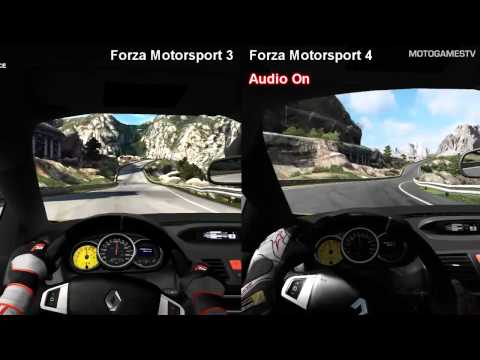 Forza Motorsport 3 vs Forza Motorsport 4 - Renault Megane RS 250 at Camino Viejo de Montserrat