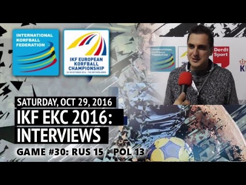 After match Interviews: Game#30 RUS - POL (IKF EKC2016)
