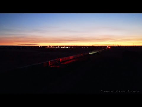 1MP2 Freight Train At Night (24/4/2022) - PoathTV Australian Trains & Railways