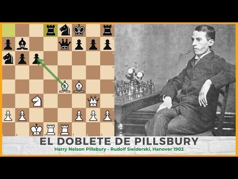 Partidas espectaculares: El doblete de Pillsbury. Pillsbury - Swiderski, Hannover 1902