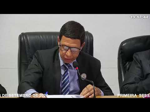 PRIMEIRA SESSÃO ORDINÁRIA DO MÊS DE SETEMBRO DE 2026