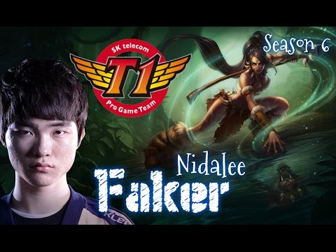 SKT T1 Faker NIDALEE Jungle vs Rengar - Patch 5.24 KR | League of Legends