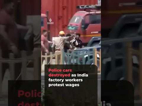 Indian workers protest over rising living costs | AJ #shorts