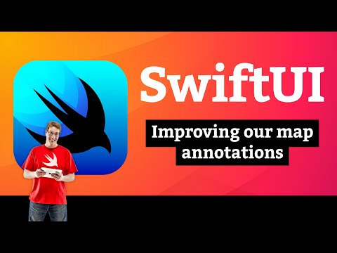 Improving our map annotations – Bucket List SwiftUI Tutorial 7/12 thumbnail