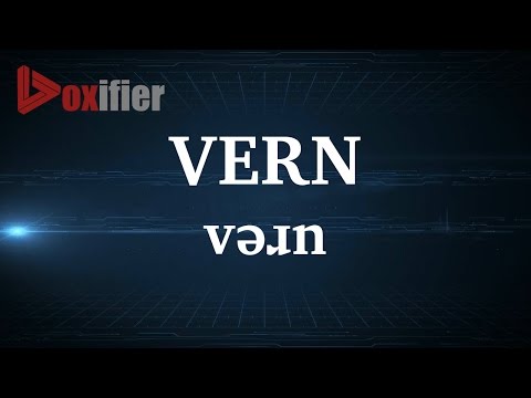 English Pronunciation of Vern - Voxifier.com