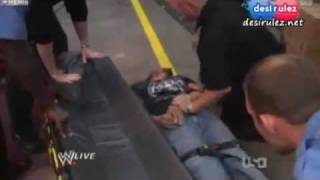 Kevin Nash Attacks Triple H with Slegehammer Raw  24/10/11