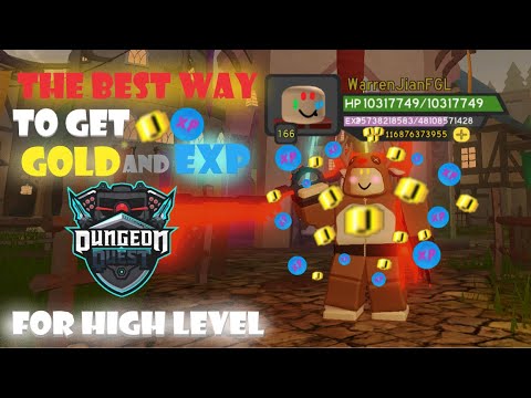 The Best Way To Get Gold or Exp For High Levels (130-160) Roblox: Dungeon Quest. Mántou Team.