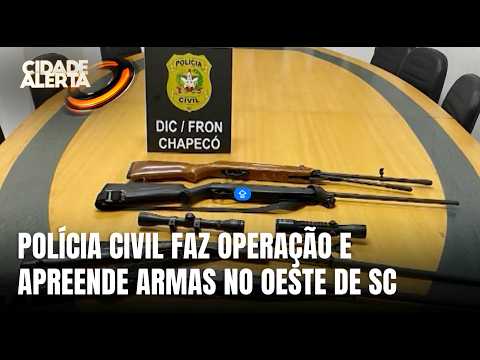 Operação em Chapecó prende homem por posse ilegal de arma de fogo