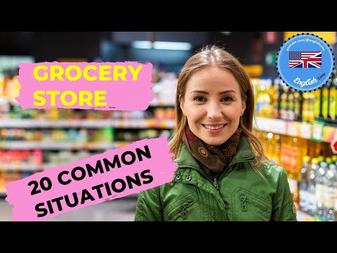 GROCERY SHOPPING VOCABULARY | AT THE SUPERMARKET IN ENGLISH