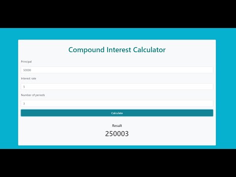 Compound Interest Calculator In Javascript With Source Code Source Code Projects