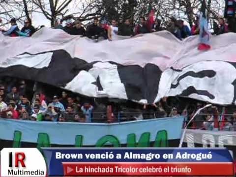 "Brown derrotó a Almagro y sueña con el ascenso" Barra: Los Pibes del Barrio &bull; Club: Brown de Adrogué