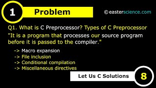 Download the video "What is C Preprocessor? Types of C Preprocessors? Marco expansion, Global vs UPPERCASE variable"