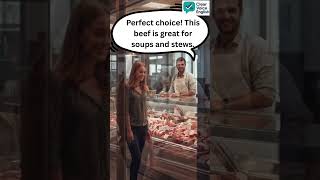 English Conversation at a Meat Shop | English Speaking Practice | Buying Meat Conversation