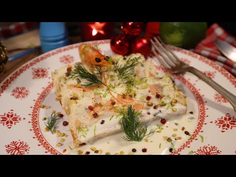 Seafood terrine with mousseline sauce