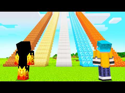 Batalha de Escada de NOOB vs PRO no MINECRAFT