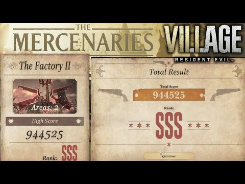 Resident Evil Village Mercenaries - The Factory 2 SSS Rank Walkthrough