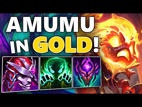 CHALLENGER Jungler plays AMUMU in GOLD RANKED | Amumu Jungle Gameplay Patch 13.10 Season 13