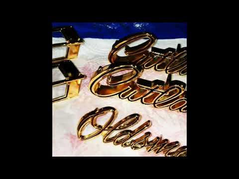 24k Cutlass emblems,Gold Plating By G...