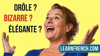 Crazy in French? 50 French Adjectives to Describe People
