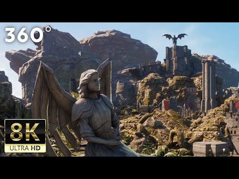 360 VR VIDEO | Old castle where dragons live - 8K ULTRA HD 60FPS