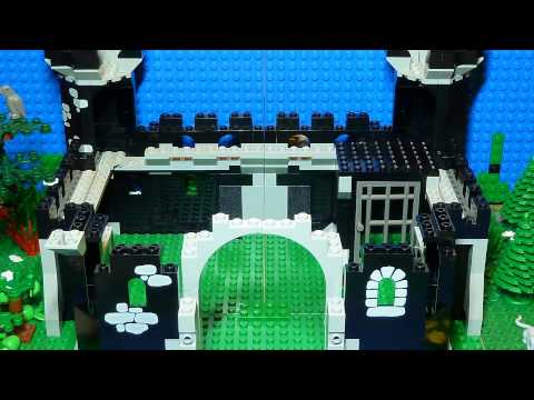 TOP LEGO Black Monarch's Castle 6085 Stop Motion building + action + moving army
