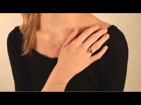 Religious Trinity Diamond Sapphire Ring