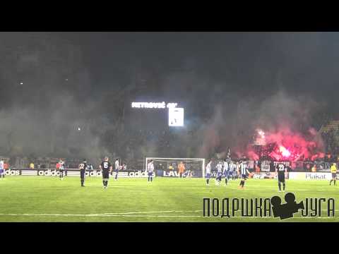 Pirotehnika sa juga / Partizan - OFK Beograd 17.03.2013