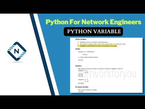 Python For Network Engineer Python Variable Video 2