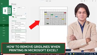 how to remove gridlines when printing in excel?