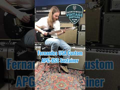 *Video* Fernandes USA Custom APG-85S Sustainer Series Mahogany Body - 1990's image 21