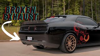 HOW TO FIX The Active Exhaust SQUEAK On A  DODGE CHALLENGER/CHARGER SCATPACK!