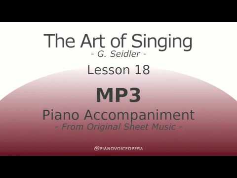 Seidler, The Art of Singing Piano Accompaniment Lesson 18