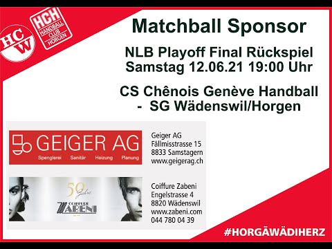 Handball: NLB Playoff Final-Rückspiel: CS Chênois Genève Handball - SG Wädenswil/Horgen