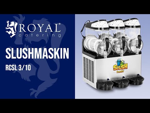 video - Slushmaskin - 3 x 10 liter - LED