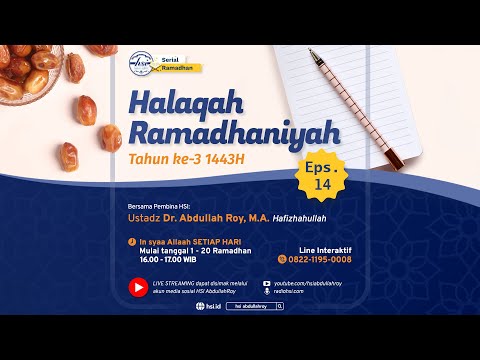 Halaqah Ramadhaniyah 1443 H | Pertemuan 2