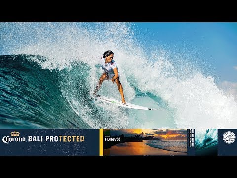 Van Dijk vs. Fitzgibbons vs. Manuel - Round One, Heat 6 - Corona Bali Protected - Women's 2018