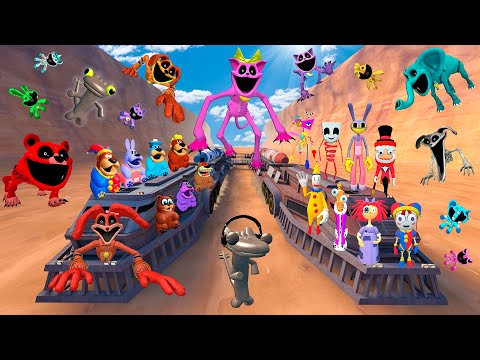 Canyon Wild Ride 😳NEW DOGDAY GIRL MONSTER \ Dogday & Catnap🐱‍🚀\ Bobby Bearhug Spartan Kicking Gmod !