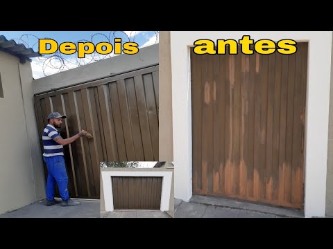 COMO PINTAR PORTÃO DE FERRO OU AÇO SEM COMPRESSOR/ PORTÃO DE GARAGEM VÍDEO AULA