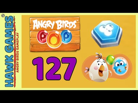 Angry Birds Stella POP Bubble Shooter Level 127 Hard - Walkthrough, No Boosters