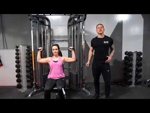 Seated Cable Shoulder Press by MyPT